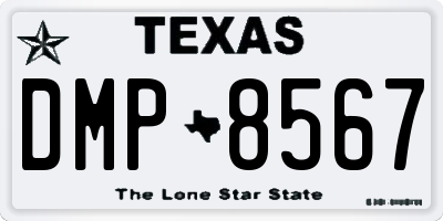 TX license plate DMP8567