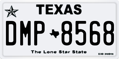 TX license plate DMP8568