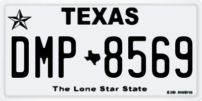 TX license plate DMP8569