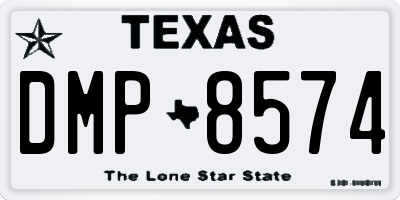 TX license plate DMP8574