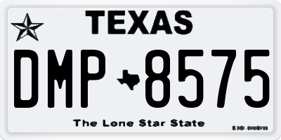 TX license plate DMP8575