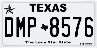 TX license plate DMP8576
