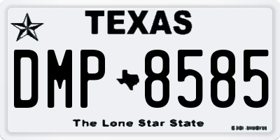 TX license plate DMP8585