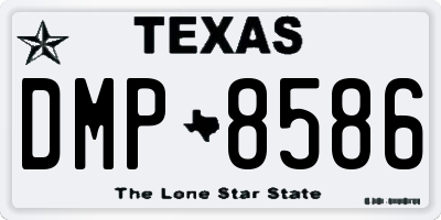 TX license plate DMP8586