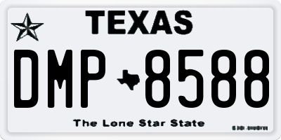 TX license plate DMP8588