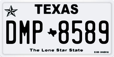 TX license plate DMP8589
