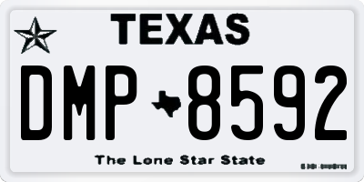 TX license plate DMP8592