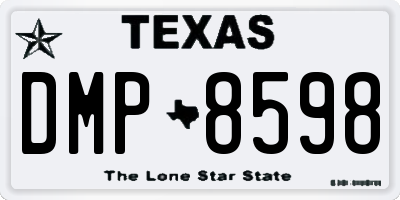 TX license plate DMP8598