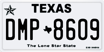 TX license plate DMP8609