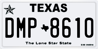 TX license plate DMP8610