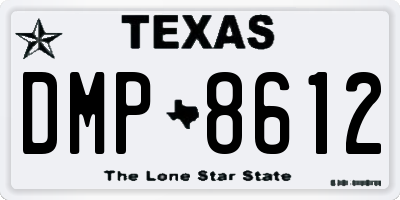 TX license plate DMP8612