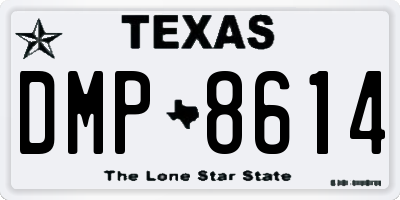 TX license plate DMP8614
