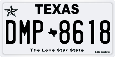 TX license plate DMP8618