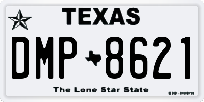 TX license plate DMP8621