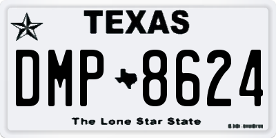 TX license plate DMP8624