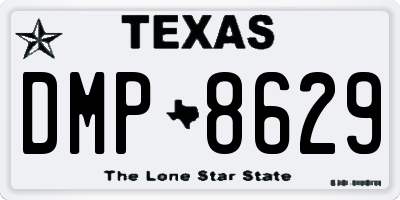 TX license plate DMP8629