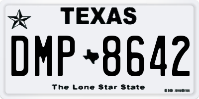 TX license plate DMP8642