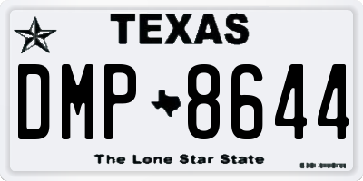 TX license plate DMP8644