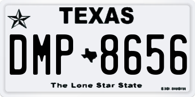 TX license plate DMP8656