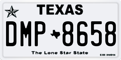 TX license plate DMP8658