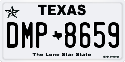 TX license plate DMP8659
