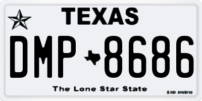 TX license plate DMP8686