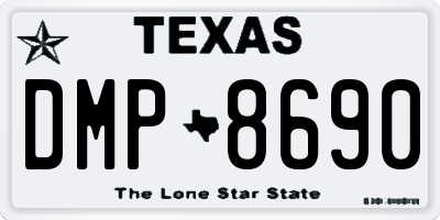 TX license plate DMP8690