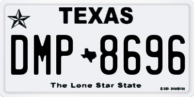 TX license plate DMP8696