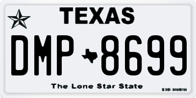 TX license plate DMP8699