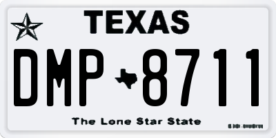 TX license plate DMP8711