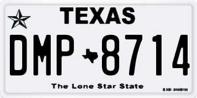 TX license plate DMP8714