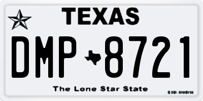 TX license plate DMP8721
