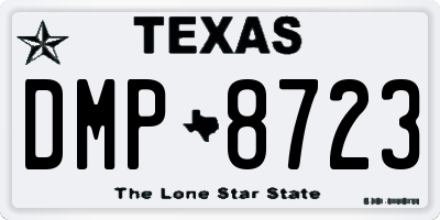 TX license plate DMP8723