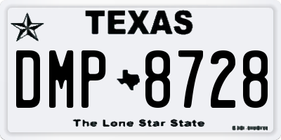TX license plate DMP8728