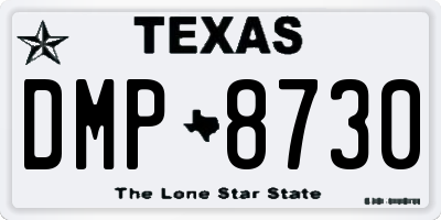 TX license plate DMP8730