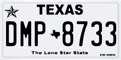 TX license plate DMP8733