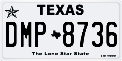TX license plate DMP8736