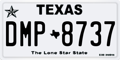 TX license plate DMP8737