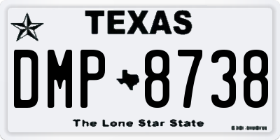 TX license plate DMP8738