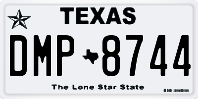 TX license plate DMP8744