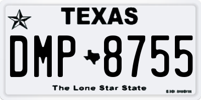 TX license plate DMP8755