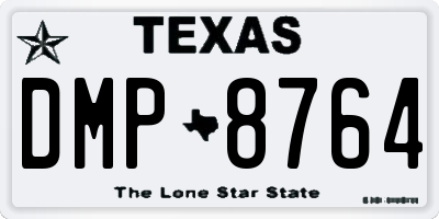 TX license plate DMP8764