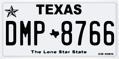 TX license plate DMP8766