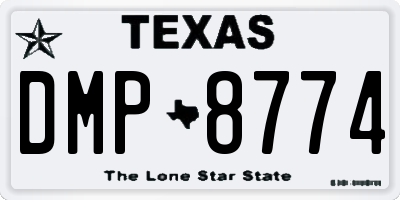 TX license plate DMP8774