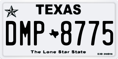 TX license plate DMP8775