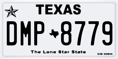 TX license plate DMP8779