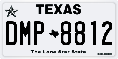TX license plate DMP8812