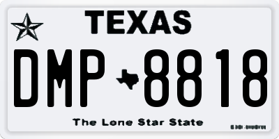 TX license plate DMP8818