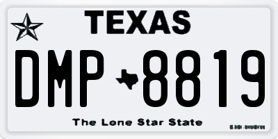TX license plate DMP8819