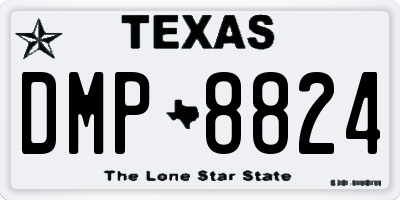 TX license plate DMP8824